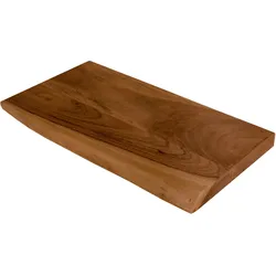 Steckboard mit Baumkante Wandregal Akazie massiv nussbaum lackiert 40 x 20 Amanda