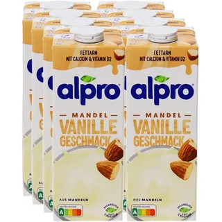 Alpro Mandeldrink Vanille, 8er Pack