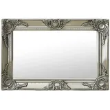 furnicato Wandspiegel Barock-Stil 60 x 40 cm Silber