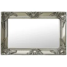 furnicato Wandspiegel Barock-Stil 60 x 40 cm Silber