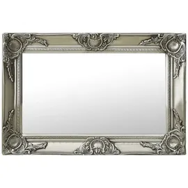 furnicato Wandspiegel Barock-Stil 60 x 40 cm Silber