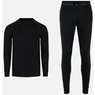 THERMOUNTERWÄSCHE SET FÜR DAMEN & HERREN - 1-Pack - Schwarz - 2XL