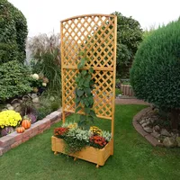 Promadino Rankkasten Flora 91 x 41 x 205 cm Braun