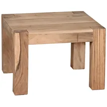 KADIMA DESIGN Couchtisch Braun Akazie 60 x 40 x 60 cm