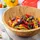 Relaxdays Salatschüssel Bambus Braun oval 12 cm