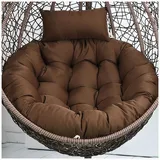 ZTGL Schaukelkissen, Runde Kissen für Hängeschaukel, Sitzkissen, Waschbares Hängesessel Kissen, Rundes Kissen für Hängestuhl, Auflage für Hängekorb,Flower d,Diameter 120cm