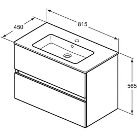 Ideal Standard Eurovit+ Waschtisch 81,5 x 45 cm (R0574TI)