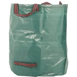Siena Garden Gartensack 120 l, Material aus Polypropylen 200 g/m2 in grün, Griff aus Polypropylen in rot/grün