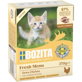 Bozita Häppchen in Soße Hühnchen für Kitten Katzenfutter nass