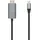 AISENS USB-C auf HDMI Kabel Stecker/Stecker 0,8 m Silber/Schwarz