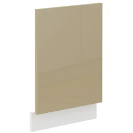 Küchen-Preisbombe Frontblende Geschirrspüler integriert 45 cm Cappuccino Hochglanz