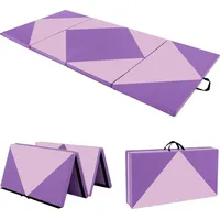 Costway 240 x 120 x 5 cm Weichbodenmatte klappbar, Gymnastikmatte tragbar, Yogamatte Turnmatte Fitnessmatte
