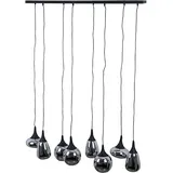 Trio Lumina 8-flg. E14 115 cm oval schwarz matt, chrom bedampft