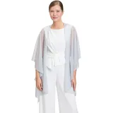 Vera Mont Cape im Glitzer-Look ACC, Grau/Silber | Gr.: onesize