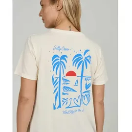 Salty Crew Geo Palm Bf T-Shirt off white Gr. M
