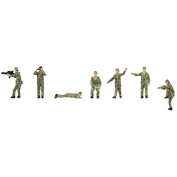 Soldaten in der Ausbildung 7er Set Modell von Faller 1:87
