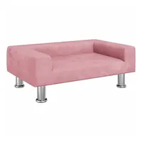 vidaXL Kindersofa Rosa 70x45x26,5 cm Samt