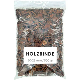 Pinienrinde 2L (500 Gr) - Pinienrinde Fein - Pinienrinde für Pflanzen - Rindenmulch - Rindenmulch Orchideen - Pinienrinde Mittel - Hackschnitzel für Garten (20-25 mm)