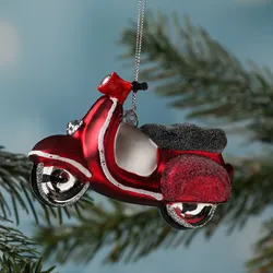 Weihnachtsbaumschmuck ROLLER - Glas - inkl. Aufhänger - matt und glitzernd - H: ...