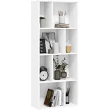 Woltu Bücherregal, Regal mit 8 offenen Fächern, Standregal Weiß, Würfelregal, Raumtrenner Regal, Aufbewahrungsregal für Wohnzimmer Küche Büro, 60 x