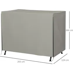 Outsunny - Schaukelabdeckung - 205Lx124Wx164Hcm - Grau