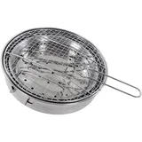 Tragbarer Und Abnehmbarer Holzkohlegrill Aus Edelstahl, Ideal Für Camping, Picknicks Und Outdoor-aktivitäten Zu Hause Oder Im Freien.