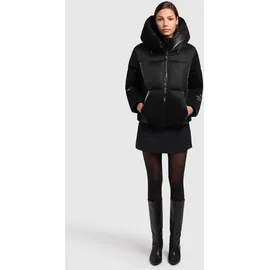 khujo Steppjacke "Audrey Shiny", Damen, Gr. XXL (44), schwarz, Obermaterial: 100% Polyester. Innenfutter: 100% Nylon.