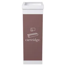 Paperflow Mülleimer 60 l Weiß/Braun