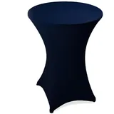 ESTEXO Home&Garden Stehtischhusse Ø 60,70,80 cm - versch. Farben - Stehtischhusse Stehtisch Bistrotisch Husse Tischhusse Stehtischhussen (Ø 60 cm, Dunkelblau)
