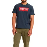 Levi's Standard Housemarked Kurzarm-T-Shirt Dress Blues / Red L