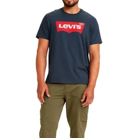 Levi's Standard Housemarked Kurzarm-T-Shirt Dress Blues / Red L