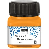 Kreul 16292 - Glass & Porcelain Clear orange, 20 ml