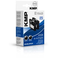 KMP E154D schwarz Tintenpatrone ersetzt EPSON 2x 16 /