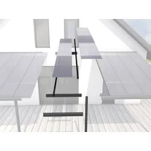 Gutta Terrassendach EW-Satz 120x306cm Anthrazit
