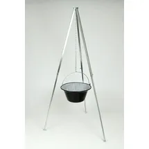 su-deco Gulaschkessel 30 Liter Granit/Stahl schwarz