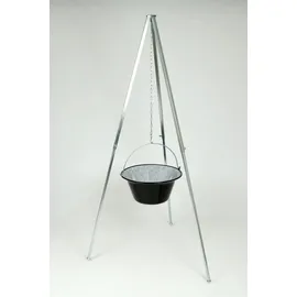 su-deco Gulaschkessel 30 Liter Granit/Stahl schwarz