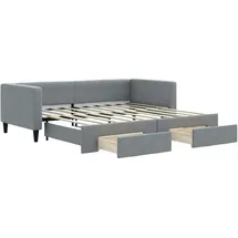 vidaXL Tagesbett 90 x 190 cm Hellgrau