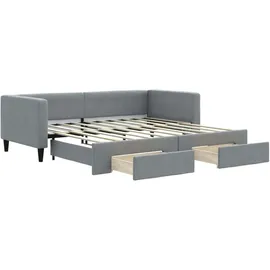 vidaXL Tagesbett 90 x 190 cm Hellgrau