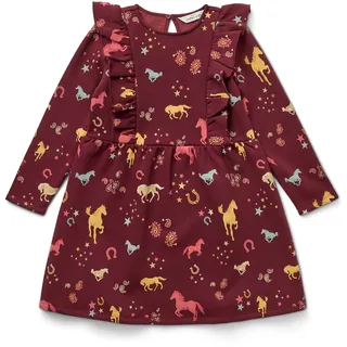 Tchibo - Kinder-Sweatkleid - Mädchen - Gr. 122/128 - weinrot