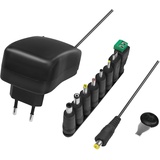 Logilink PA0198 - Universalnetzteil mit USB-Port und 8 verschiedenen Adaptern, Kurzschluss-, Überspannungs-, Überhitzungs- und Überstromschutz