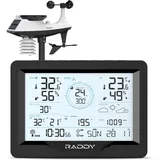 Raddy MN6 Lite Wetterstation 5-in-1 Schwarz