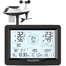 Raddy MN6 Lite Wetterstation 5-in-1 Schwarz