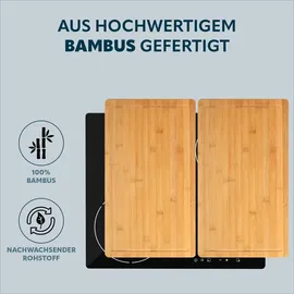 bremermann Herd-Abdeckplatte 2er Set Braun