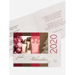 Weihnachtsgrußkarten geschäftlich selbst gestalten mit Spruch und Fotos im Onlinedesigner bei Meine-Kartenmanufaktur.de