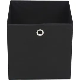 vidaXL Aufbewahrungsbox 32 x 32 x 32 cm 4-tlg. schwarz