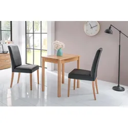 Essgruppe HOME AFFAIRE "Lea, TOPSELLER", schwarz, B:70cm, Sitzmöbel-Sets, Massivholz, verschiedene Ausführungen wählbar