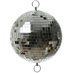 Spiegelkugel 20cm silber Discokugel für Werbe-Dekozwecke Schaufenster