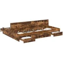 vidaXL Moderner Bettrahmen 140 x 200 cm Braun