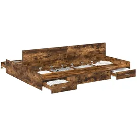 vidaXL Moderner Bettrahmen 140 x 200 cm Braun