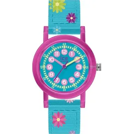 ICE-Watch Ice Learning 24 mm Analog Quarz Armbanduhr Pink Flowers